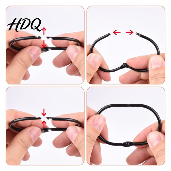 Hanger 12Pcs Coating Quick Curtain Rings Anti-rust Easily Shower Installation Glides Hooks Less Friction Bathroom