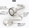 Homion of Stainless Steel Magnetic Hooks with Magnetic 20mm 10kg Vertical Load for Key Wall Small [Set 4] Small, Rust-Resistant Attachments, Diameter,