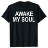 Grappige Awake My Soul T-shirts Mannen Vrouwen Casual Katoen Humor Streetwear Tee Korte Mouw Unisex Losse Ronde Hals Kleding