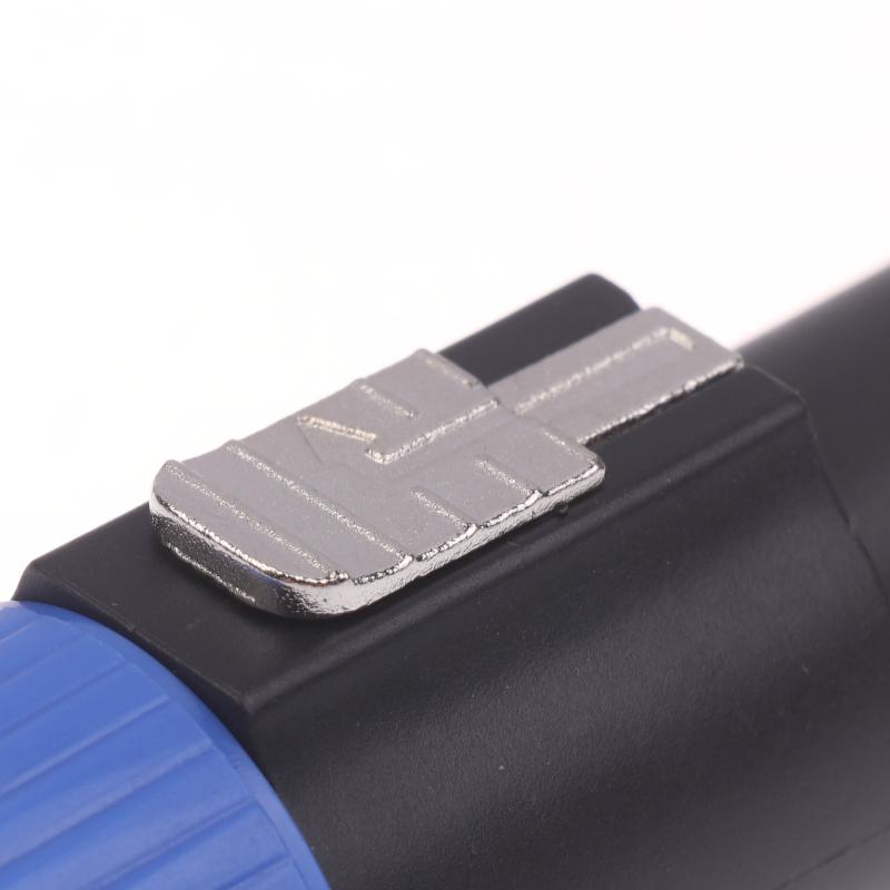 1Pcs Latch Aviation Connector 4-Pole Audio Speaker Plug To 6.5Mm Metal Converter Jack Adapter Male To 1/4" Ts Female Nl4Fc