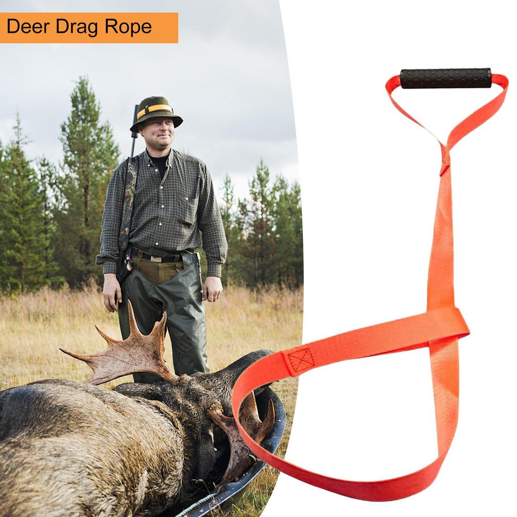 1PC Deer Drag Harness Durable Hunting Deer Belt With Handle Portable Puller Dragg Pull Rope Multipurpose Band For Outdoor Farm