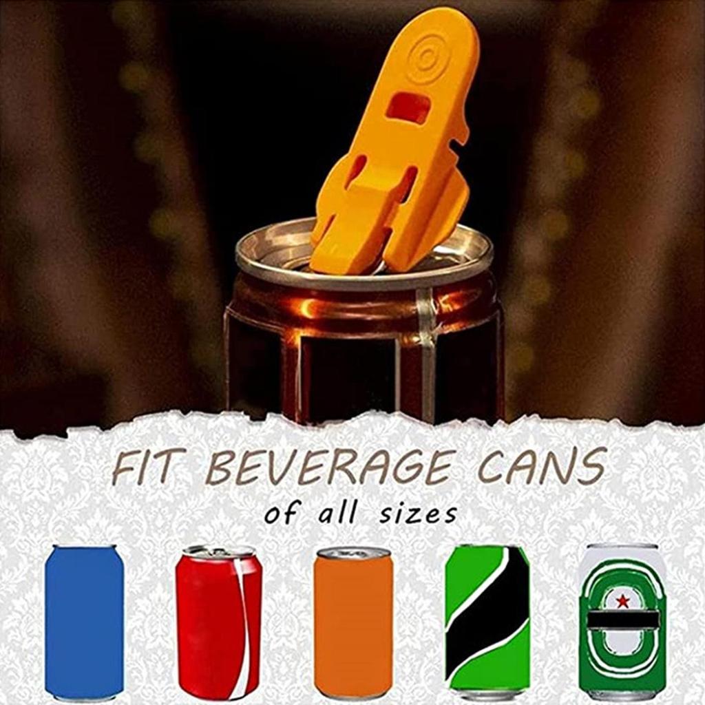 Portable Bottle Opener 6pcs Reusable Easy Can Opener Sealed Drink Beer Cola Opener Lid Remover Kitchen Supplies Camping Tools