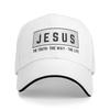 Christ Jesus Is The Way The Truth The Life Blessed Baseball Cap Vintage Sandwich Hats Unisex Adjustable Dad Hat Outdoor