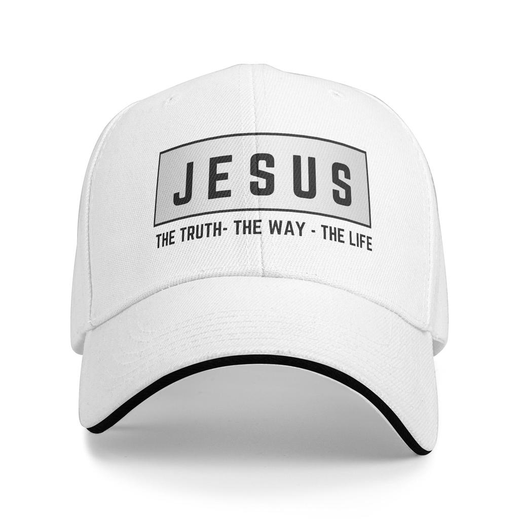 Christ Jesus Is The Way The Truth The Life Blessed Baseball Cap Vintage Sandwich Hats Unisex Adjustable Dad Hat Outdoor