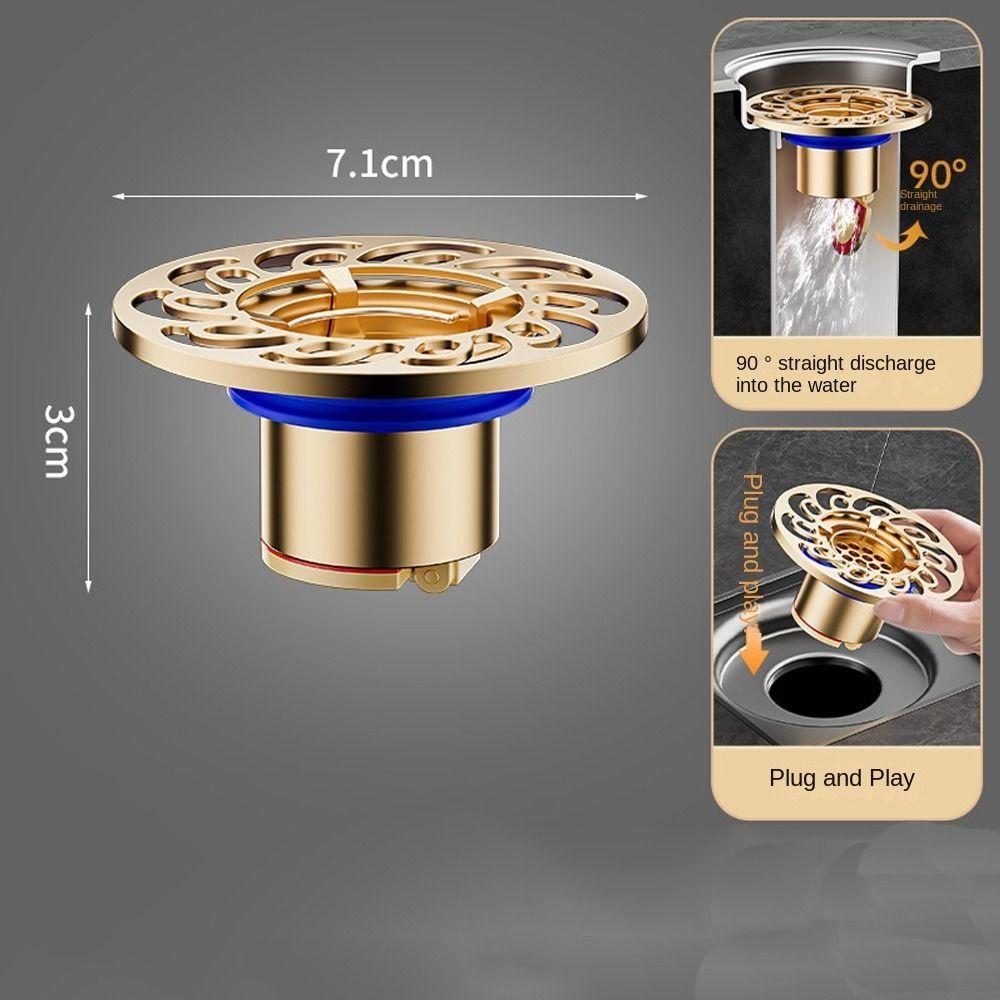 

Anti Odor Bathroom Floor Drain Core Insect Prevention Seal Stopper Drain Cover Large Outfall Colander Basin Drain Filter