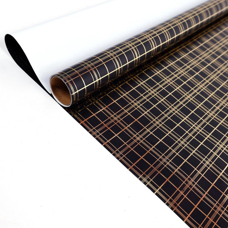 Black Gold Polka Dot and Crown Large Gift Wrapping Paper