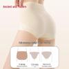 GUJIN Women's High-Waist Cotton Antibacterial Briefs (3-Pack)