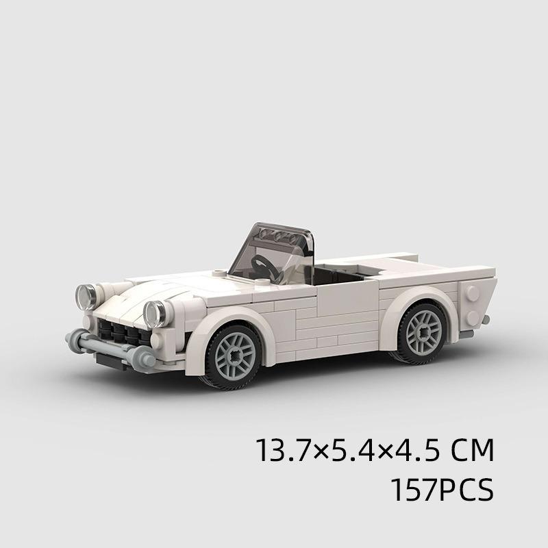 Kinderspielzeug Auto Modell Sportwagen Kompatibel Mit Rennen Kleine Teile DIY Bausteine Puzzle Technologie