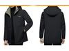 Trendy Men's Winter Hooded Cotton Jacket - Fashionable Business Casual Style, Plus Velvet Warmth for Middle-Aged Dads (2025)