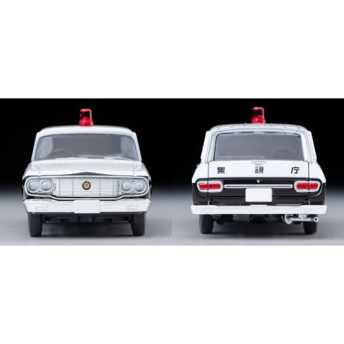 TOMYTEC Tomica Limited Vintage 1/64 Scale LV-204a Toyopet Masterline Patrol Car, Metropolitan Police Department, Finished Product