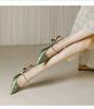 New Chinese Style High Heel Women's Shoes with Pearl Strap - Fashionable and Trendy