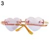 Accessories for 1/31/4 BJD Plush Doll Eyeglasses Glasses Clothes For 10/15cm Dolls Cute Heart Frame