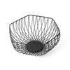 Modern Simple Iron Art Fruit Basket - Creative Hollow Design for Home Living Room Storage