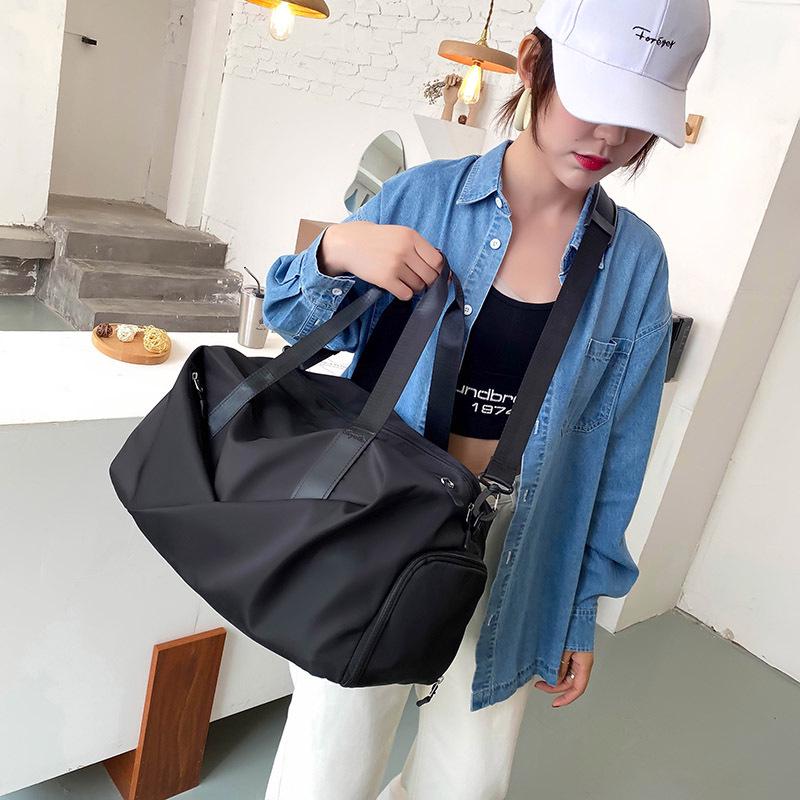 Large Capacity Wet/Dry Separation Crossbody Fitness Bag - Unisex Yoga, Gym, and Travel Tote