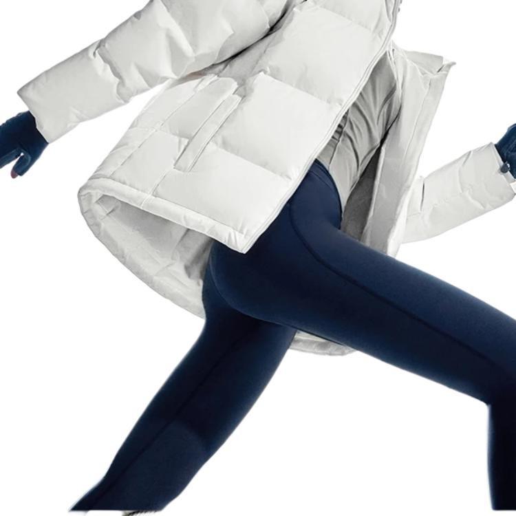 Li Ning Hot Pots Down Collection Down Jacket Women's Champagne White AYMT090-1