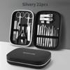 8-23pcs/set Nail Cutter Set High-quality Stainless Steel Nail Clipper with Folding Bag Nail Supplies for Professionals