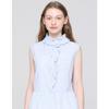 Frill Stripe Sleeveless Blouse Zdh6262040