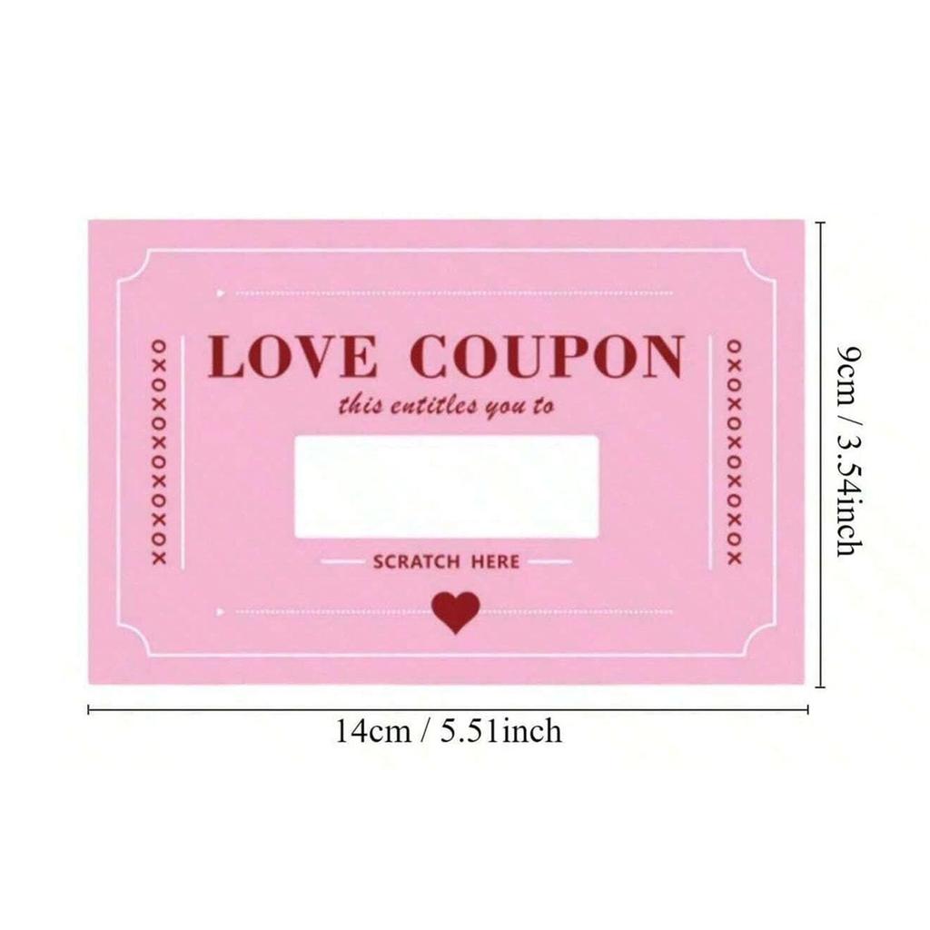Valentines Scratch Off Love Notes Cards Love Note Scratch Off Cards for Boyfriend Girlfriend Him