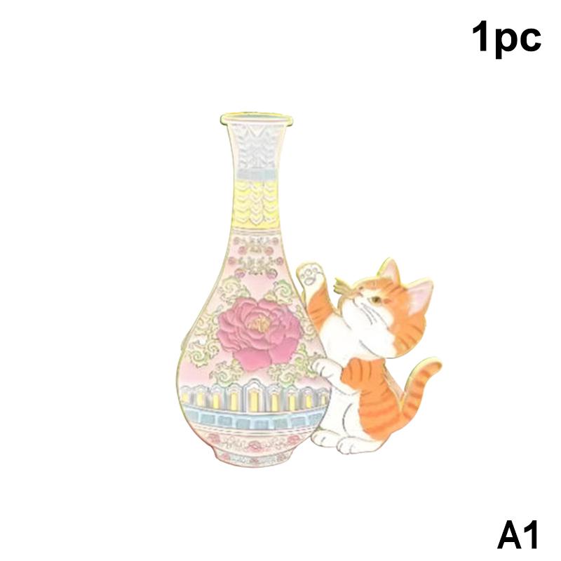 

Colorful Acrylic Mini Vase Fridge Magnet Cat Whiskers Collection Ornaments Cat Hair Display Home Office Decor Party Gift A1