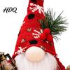 Handcrafted Holiday Table Accessory Christmas Plush Gnome Doll Knitted Hat Faceless Doll Ornament for Charming Corner Display Tabletop Decoration,
