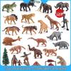 Handmade Animal Model Set: Reindeer, Squirrel, Red Fox, White-Tailed Deer