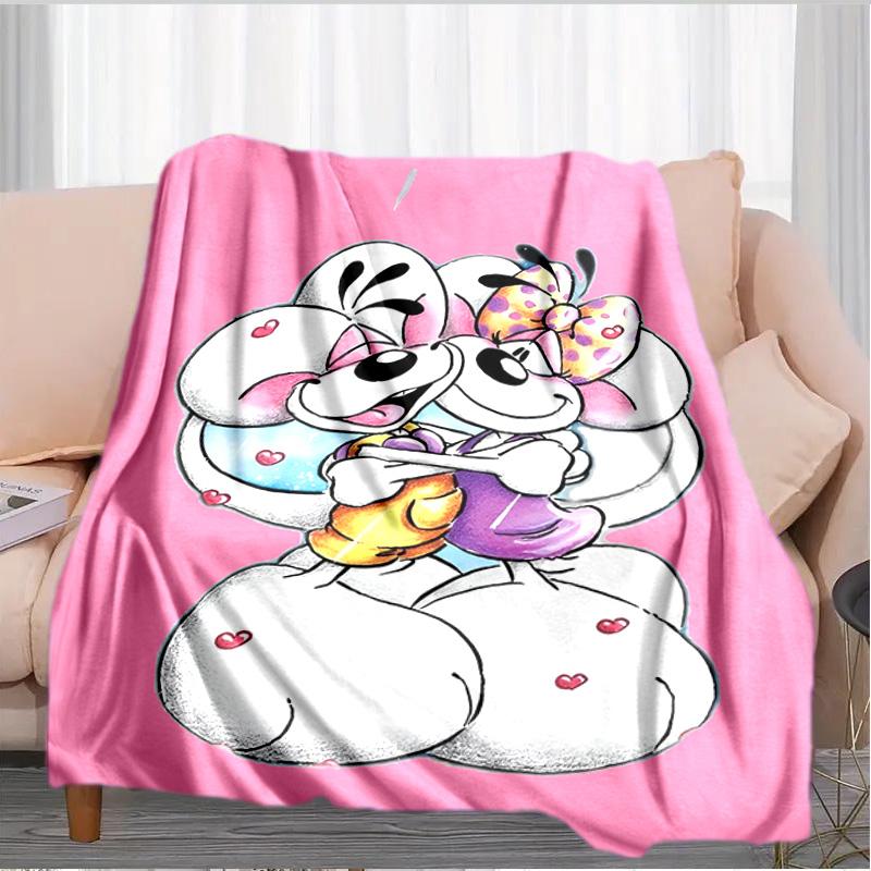 Diddl Liebe und Freundschaft in Pastell Decke Geeignet für Sofas, Betten, Büros und Camping - Perfektes Geschenk für Halloween Weihnachten