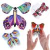 5/1Pcs Random Color Magic Fairy Flying Butterfly Children Toys Transformation Wind Up Butterfly Toy Surpris Gift For Kids Child