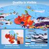 Map World With Animals Jigsaw Puzzle For Kids 70Pcs Round Floor Puzzles For Boys Girls Globe Geography Games Educational Toy