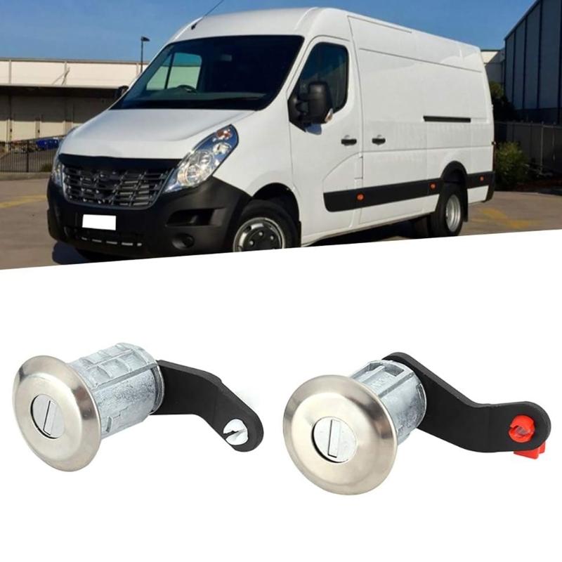 Left Right Car Door Lock Cylinder with Two Key for MOVANO 1998-2016 7701470944 7701470945 256522 256523