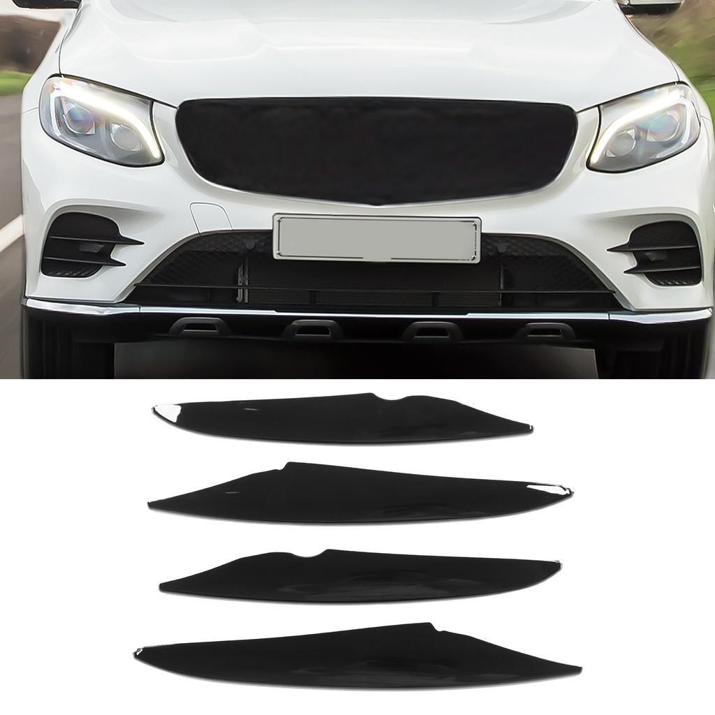 4PCS Front Bumper Fog Light Trim High Hardness Replacement for  ‑  GLC Class X253   Line 2016‑2019