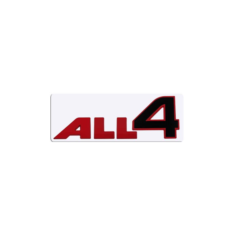 Metal 3D Badge ALL4 S Logo Car Rear Trunk Body Sticker Emblem For MINI COOPER S Clubman R55 R56 R57 R58 R59 F54 F55 F56 F57 JCW