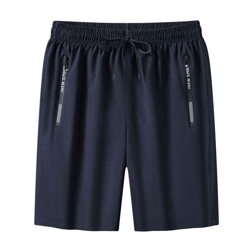 Men's Summer Casual Sport Shorts Elastic Waistband Quick Dry Lightweight Breathable Four-Way Stretch Five-Point Length Beachwear