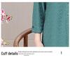 Plus-Size Long-Sleeve Summer Shirt for Elderly Women - Ideal for Grandmothers and Mothers for Spring and Autumn