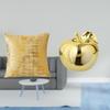 Elegant Home Decoration Pillowcase And Fruit Sculpture Ceramic Figurine Collection for Living Room