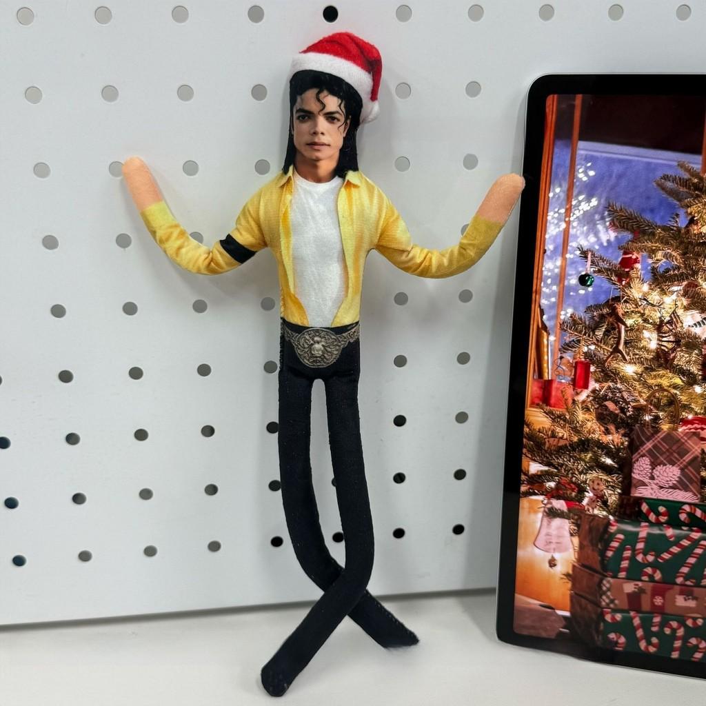 Michael Jackson Christmas Plush Collectible With Poseable Skeleton For Fans