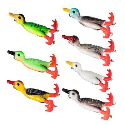 3D Angelköder Ente Topwater Schwimmköder Realistischer Entenköder Weichköder Angelköder für Süß- und Salzwasser
