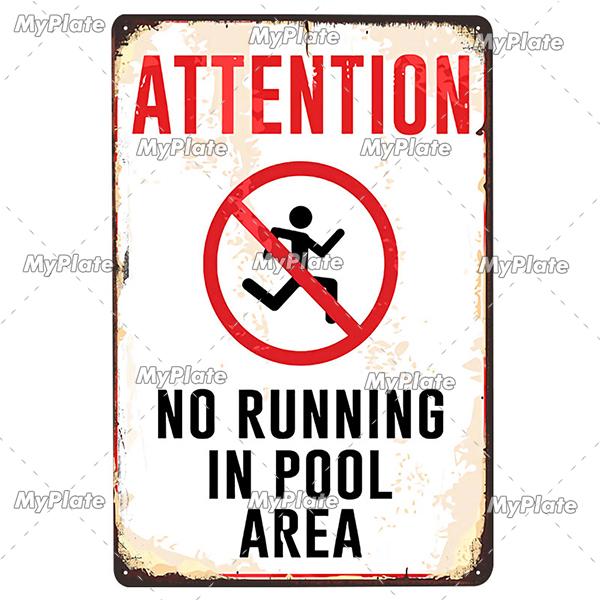 ATTENTION Sign Vintage Metal Sign Tin Sign Vintage  Decoration Plaque Home Wall Decor Bar Sign Home Decor Poster Custom