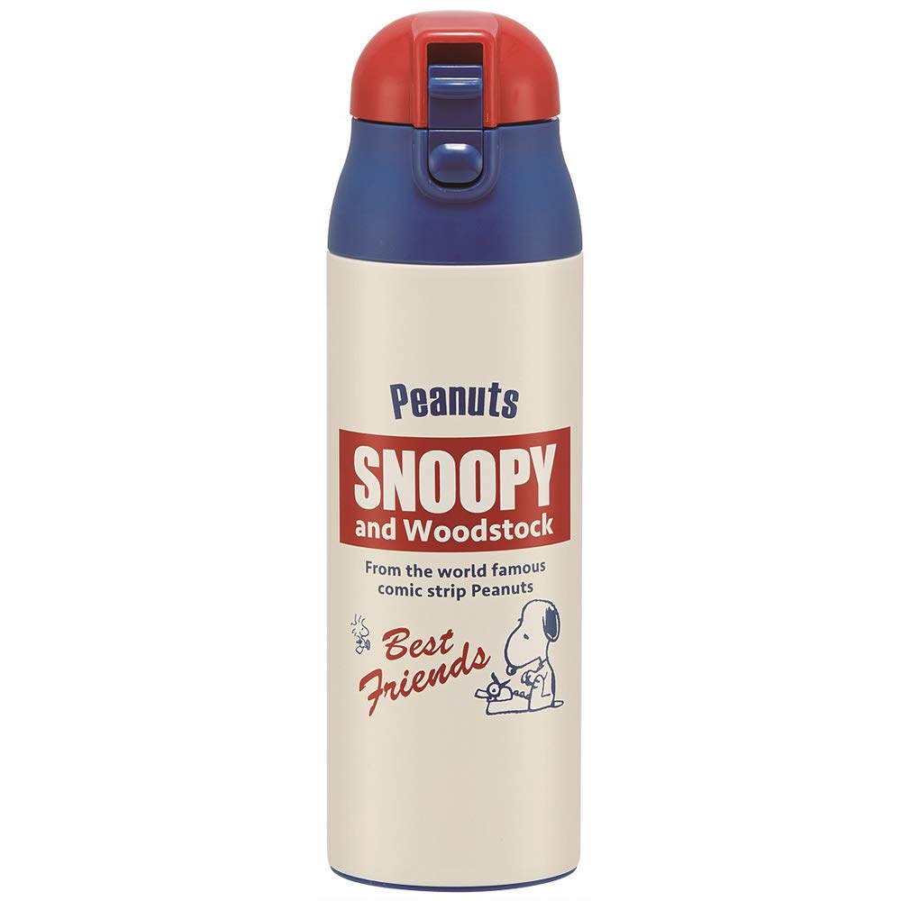 

Skater 490ml Stainless Steel Hot with Snoopy Retro Peanuts SDPC5 Mug, Insulated, & Cold, Label,
