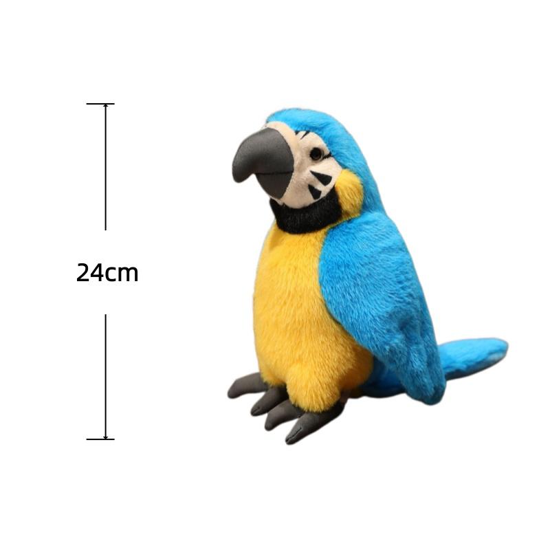 24cm Papegaai Pluche Speelgoed Gesimuleerd Dier Papegaai Knuffelpop Huisdecoratie Speelgoed Kinderen Dierenspeelgoed Creatieve Verjaardagsverrassingscadeaus