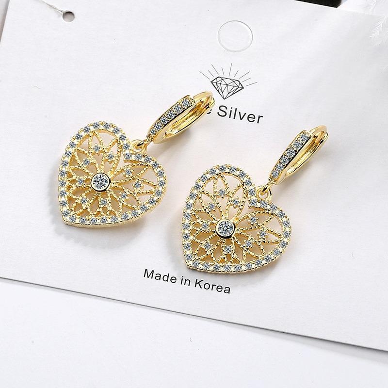 

Женские серьги из медного сплава с цирконом Lindon - Серьги-подвески в подарок на свадебную вечеринку