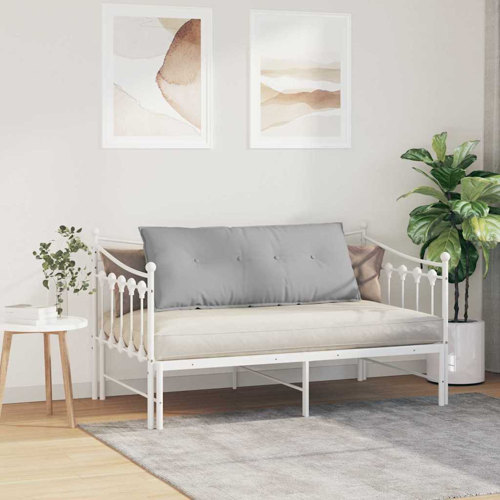 Back Cushion Cloud Grey 120 x 19 x 50 cm Fabric