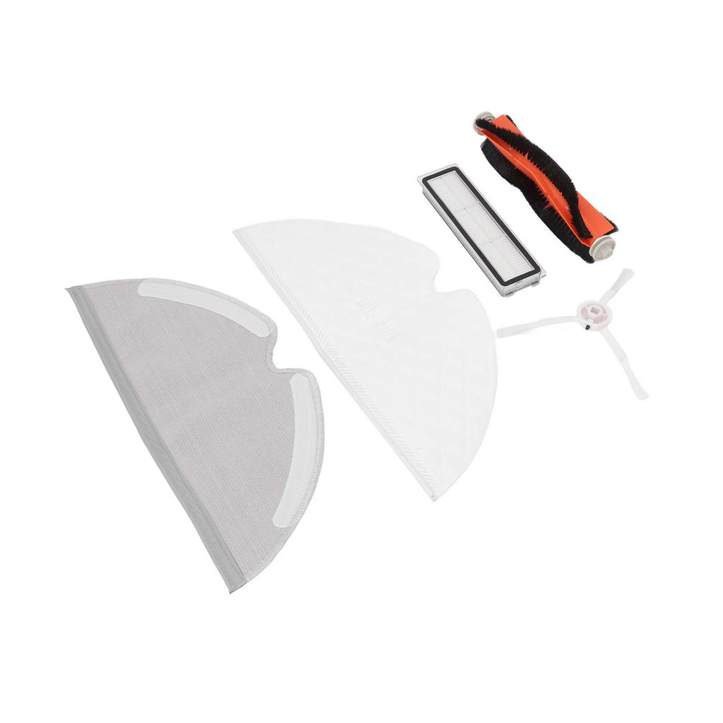 Sweeping Robot Accessories Kit Main Brush Filter Side Brush Duster Cloth Replacement for Xiaomi