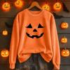 Women's Casual Halloween Printed Pullover Sweatshirt for Party and Daily Wear
