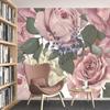 Tapeten für Wohnzimmer, Blumen-Rose, natürliche Tapeten, Heimdekoration, Wohnzimmer, Sofa, TV-Hintergrund, Wandgemälde