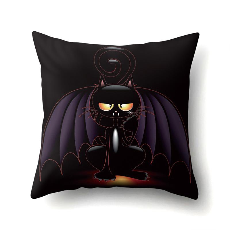 Halloween Pillowcase Car Waist Pillow Pumpkin Sofa Cushion Cover Office Home Living Room Pillowcase