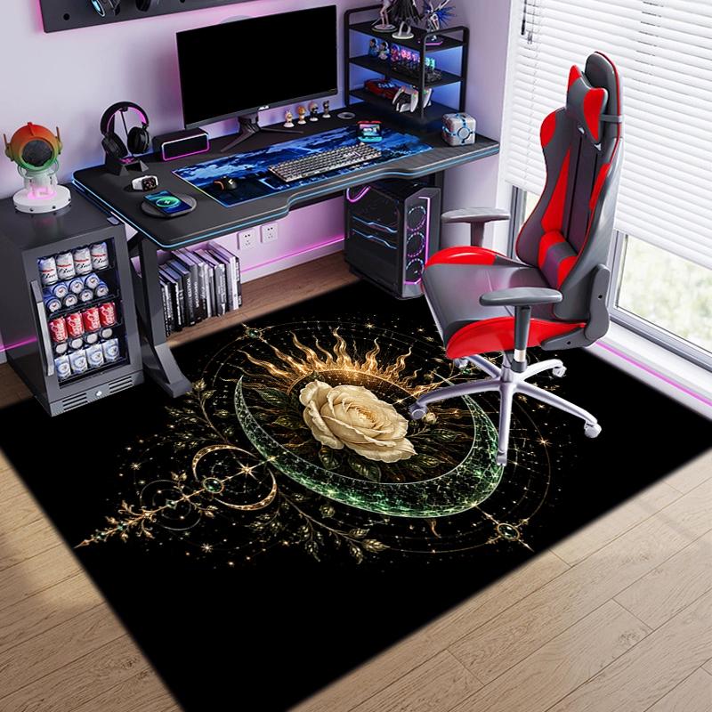 Mystical Lunar Phases Art Print Carpet Floor Mats Printing Christmas Gifts Fashion Art