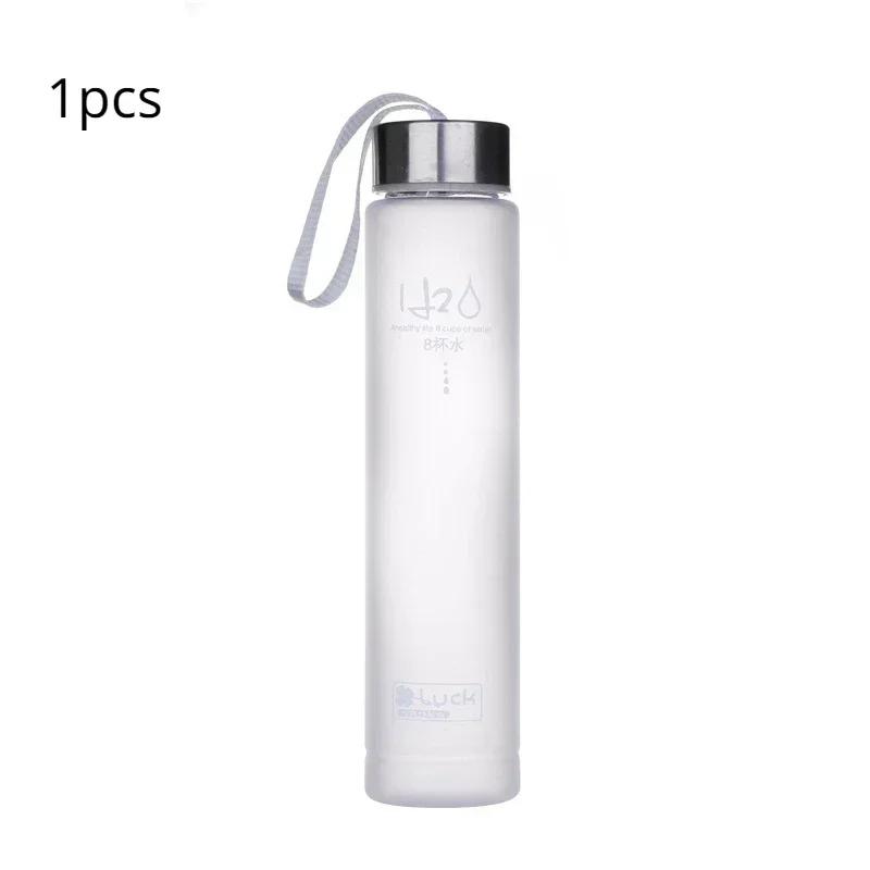 Water Bottle Drinkware Termos Frosted Stainless Steel Thermos Bottle Sport Drink Items Shatterproof Plastic Lemon Juice Storage