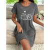 Korean-style Minimalist Casual Cute Sleeping Cat Print Women's Short