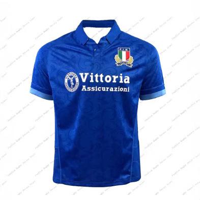 2024_25 Hot Italian Rugby Jersey Costume Players Boys Training Polo Shirt Short Sleeve Top
