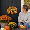 Halloween Pumpkin Wooden Hanging Decor for Home Door Wall
